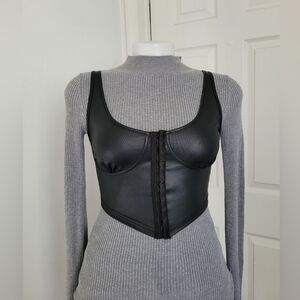 SHEIN Black Bustier Top